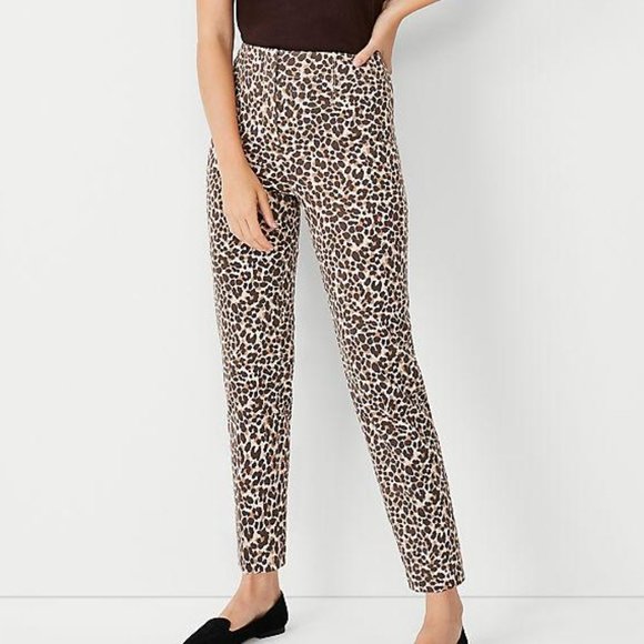 Ann Taylor Animal Print Slim Pant For Women New - Picture 2 of 9